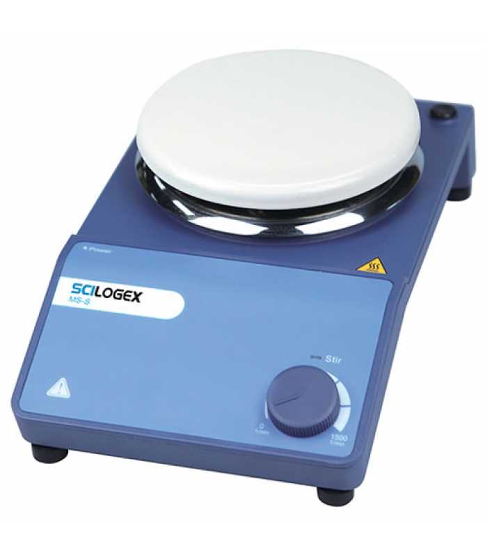 Scilogex MS-S [811111089999] Circular Analog Magnetic Stirrer, Ceramic Plate, 220-240V, 50/60Hz, Euro Plug